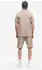 Lonsdale Motspur Polo Shirt & Shorts Set Regular Fit (117988) beige/schwarz