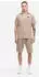 Lonsdale Motspur Polo Shirt & Shorts Set Regular Fit (117988) beige/schwarz