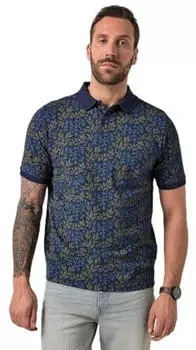 JP 1880 Polo in Jersey mit Minimaliste Motiv (845247) navy blau