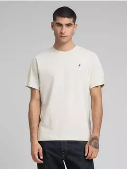 Replay M3015 T-Shirt mit Stickerei, Loose Fit (M3015 .000.2660) blau