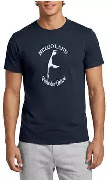 spreadshirt Helgoland Sylt Perle Der Ostsee Witz Meme T-Shirt (D161681249P6-96959-app4-size94) navy