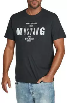 MUSTANG T-Shirt Regular Fit Rundhals (1006170) black