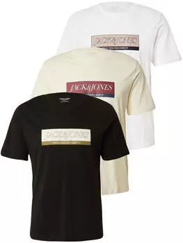 Jack & Jones Boston Coffee Shop Backprint T-Shirt (12291374) beige