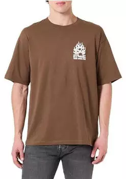 Vans Off The Wall Fever SS Tee Vintage (VN000VW0FST1) vintage kakao