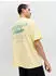 Jack & Jones JCOCOVER SCRIPT BACK TEE SS CREW NECK LN pastel yellow
