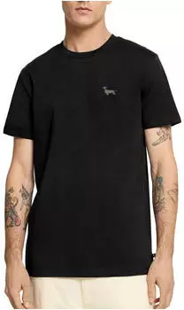 spreadshirt Dackel Stickerei Männer Premium T-Shirt (D332247806P812) schwarz
