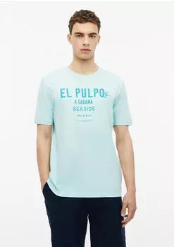 s.Oliver Baumwoll-T-Shirt mit Frontprint t&uuml;rkis 2178215.64D2.