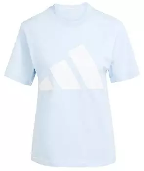 Adidas Essentials Big Logo Cotton T-Shirt Glow Blue / White (JC5735)