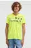 Camp David Round Neck Shirt neongrün/schwarz