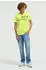 Camp David Round Neck Shirt neongrün/schwarz