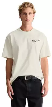 Marc O'Polo Kurzarm-Jersey-T-Shirt mit R&uuml;ckenprint (50348748) silky wei&szlig;/rot/schwarz