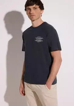 Street One T-Shirt in Melange Optik (D32516926508XL) dark ink blue