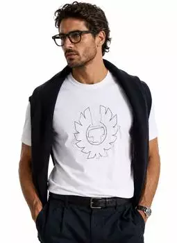 Belstaff Deconstructed Phoenix Graphic T-Shirt (105525) weiß