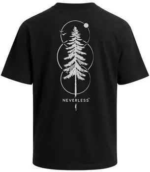 Neverless T-Shirt Oversized Relaxed Fit (457666) schwarz