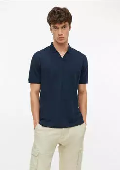 s.Oliver Poloshirt mit Strukturstreifen blau 2178228.5978.