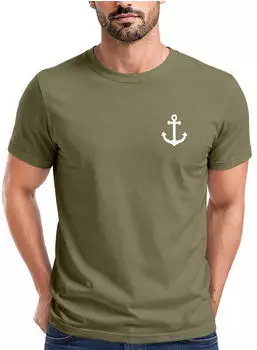 Neverless Herren T-Shirt mit Print (31675) army