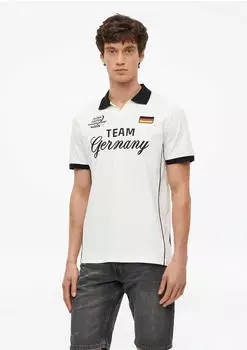 s.Oliver Polo-Shirt mit Fu&szlig;ball-Motiv creme 2178754.02D1.