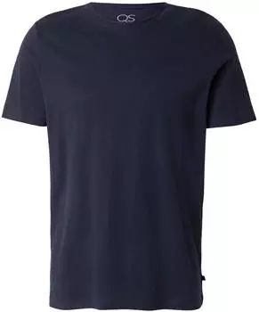 s.Oliver Baumwollshirt mit Flammgarn-Struktur (2182554) navy