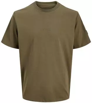 Jack & Jones JCOPOINT BADGE TEE SS CREW NECK Kurzarmshirt (47522522) grape leaf