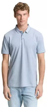 Tom Tailor Denim Regular Fit Jersey Baumwoll-Poloshirt (1050282) citadel blau two tone piqu&eacute;