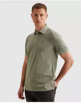 PME Legend Short Sleeve Polo Pique Garment Dyed with Logo Embroidery (PPSS2604840) iceberg green