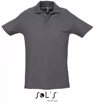 Sol's Spring II Poloshirt maus grau unifarben