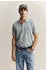 GANT Kontrast Piqué Poloshirt (2062026) grau/dunkelpink