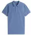 Tommy Hilfiger Tommy Flag Slim Fit Pique Polo Shirt (DM0DM20676) blue moment