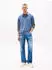 Tommy Hilfiger Tommy Flag Slim Fit Pique Polo Shirt (DM0DM20676) blue moment
