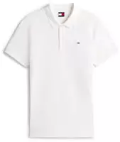 Tommy Jeans Poloshirt DM0DM20676 Wei&szlig; Slim Fit Male