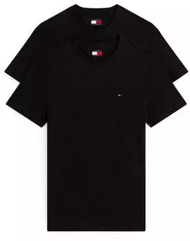Tommy Hilfiger 2-Pack Extra Slim Jersey T-Shirts (DM0DM20687) embroidery black