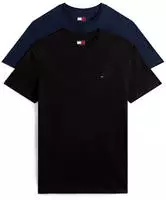 Tommy Jeans DM0DM20687, Tommy Jeans Herren T-Shirt 2-er Pack Slim Fit S schwarz