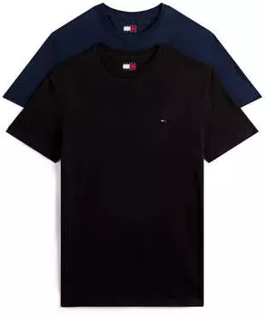 Tommy Hilfiger 2-Pack Extra Slim Jersey T-Shirts (DM0DM20687) black dark navy