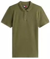 Tommy Jeans Poloshirt DM0DM20676 Khakifarben Slim Fit Male