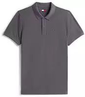 Tommy Jeans Poloshirt DM0DM20676 Grau Slim Fit Male