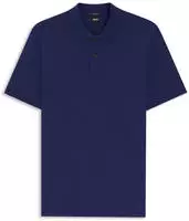 BOSS Black Herren Polo-Shirt blau Baumwoll-Piqu&eacute;
