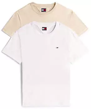 Tommy Hilfiger TJM XSLIM 2PACK JERSEY TEE EXT (DM0DM20687) ecru/white clay
