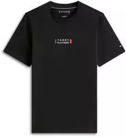 Tommy Hilfiger T-Shirt Brand Love MW0MW41453 Schwarz Regular Fit Herren