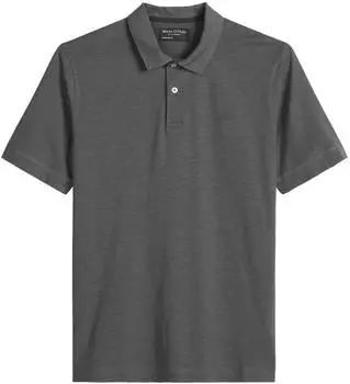 Marc O'Polo DfC Poloshirt Jersey shaped (7333544097278) dunkelgrau