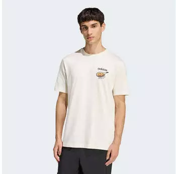 Adidas Lounge Pizza Graphic T-Shirt (KD3931) owhite