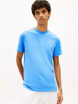 Tommy Hilfiger Slim Linear Chest Ext Kurzarm T-Shirt (DM0DM21780) blue twilight