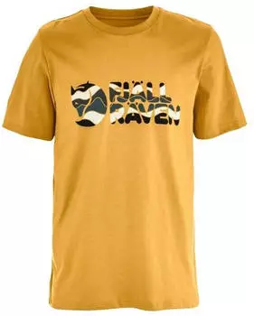 Fj&auml;llr&auml;ven Multicolor Logo T-Shirt (F12600268) ochre