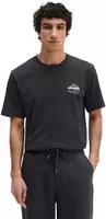 T-Shirt MARC O'POLO "mit sommerlichem R&uuml;ckenprint", Jungen, Gr. S, schwarz,