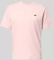 Lacoste TH7318-00, Lacoste Regular Fit T-Shirt aus reiner Baumwolle Rosa men