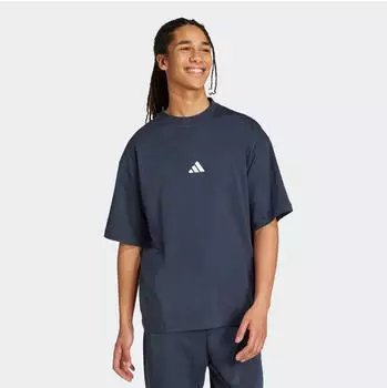 Adidas Essentials Small Logo Single Jersey T-Shirt (JW7122) aurora ink