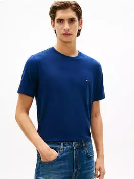 Tommy Hilfiger T-Shirt mit Flag-Stickerei (MW0MW39995) carbon navy
