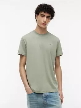 Tommy Hilfiger Slim Linear Chest Ext Kurzarm T-Shirt (DM0DM18555) spring olive