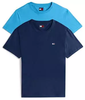 Tommy Hilfiger 2-Pack Extra Slim Jersey T-Shirts (DM0DM20687) dark night navy/blue twilight