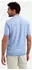 No Excess Short Sleeve Polo Melange hellblau