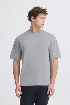 Indicode IDValmon Rundhalsshirt Oversized Fit grau